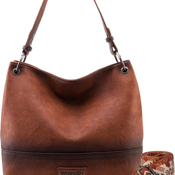 Wrangler Hobo Bags for Women Vegan Leather Top Handle Shoulder Purses and Handba - Picture 1 of 7